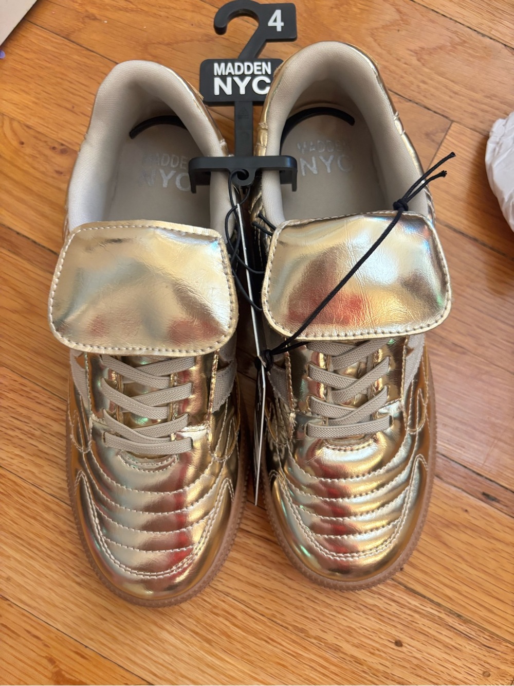 Kids' Metallic Gold Sneaker